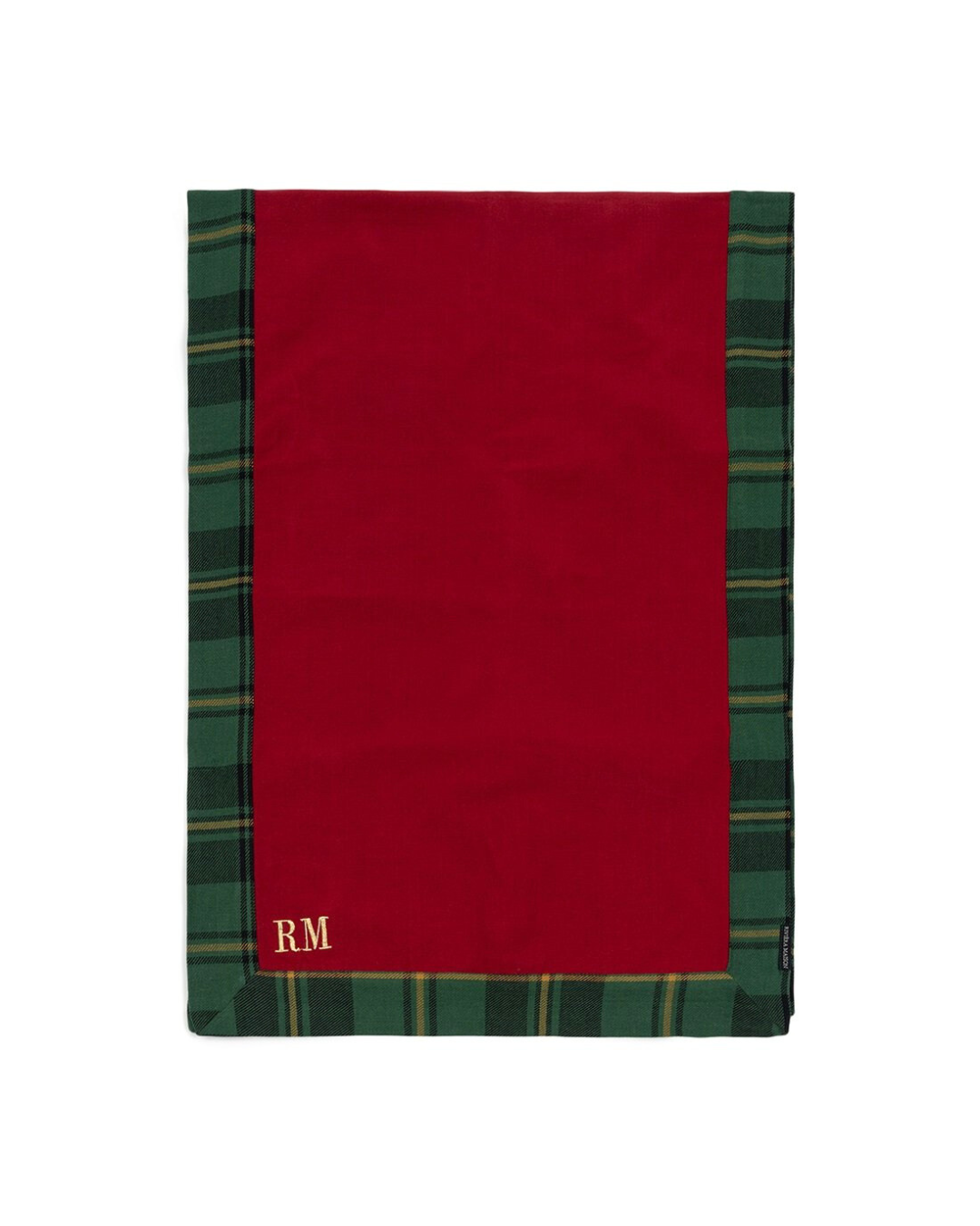 Weihnachtlicher Rivièra Maison Tischläufer Classic Tartan mit rotem Mittelteil und kariertem Rand