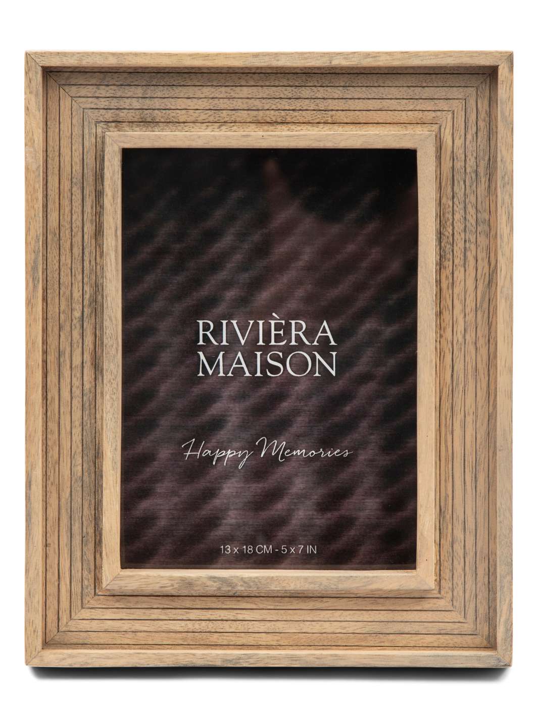 Rivièra Maison RM Spezia Bilderrahmen aus handgefertigtem Mangoholz mit Streifenmuster, elegant und modern