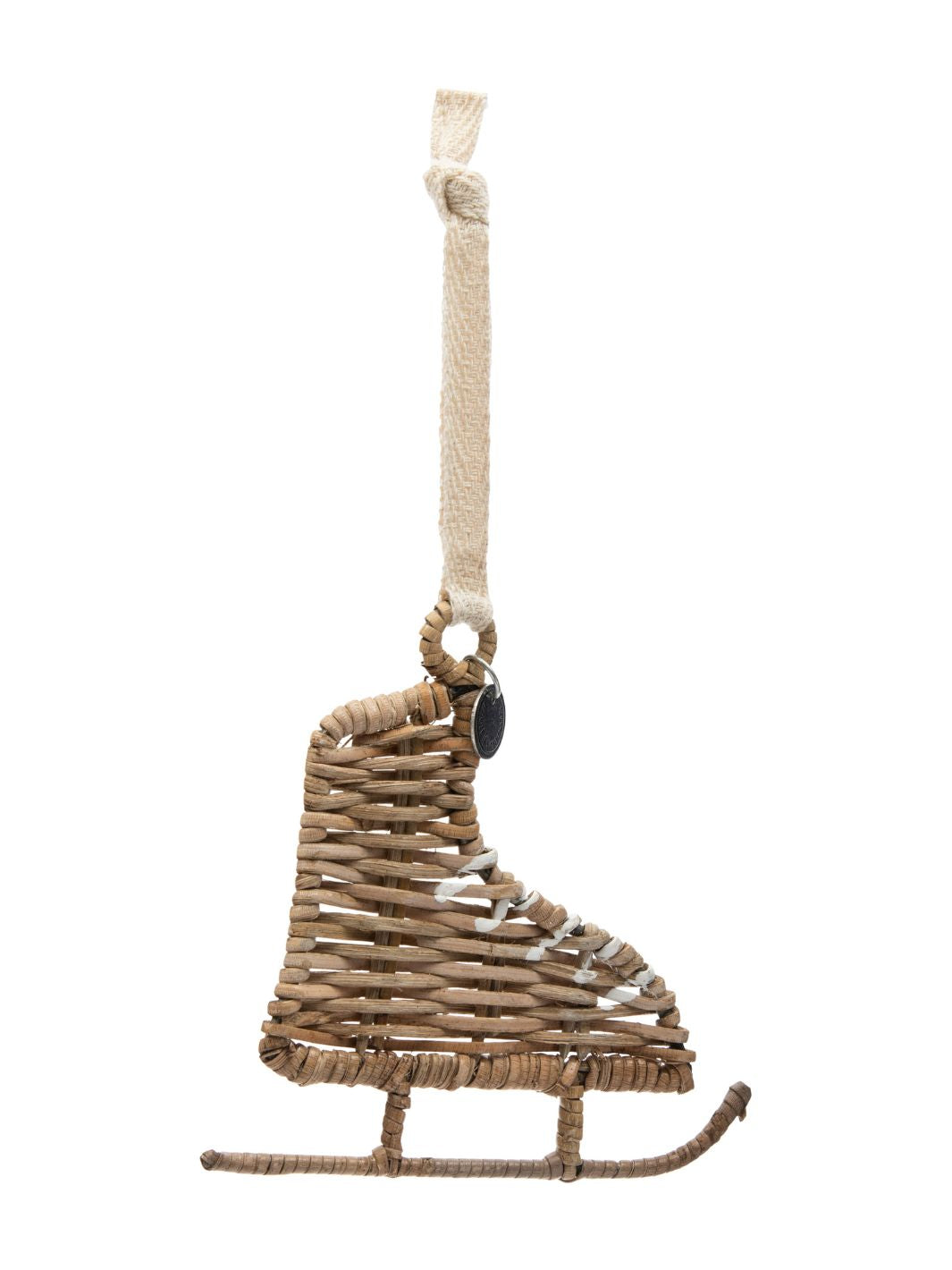 Rattan Schlittschuh Ornament für den Weihnachtsbaum von Rivièra Maison.