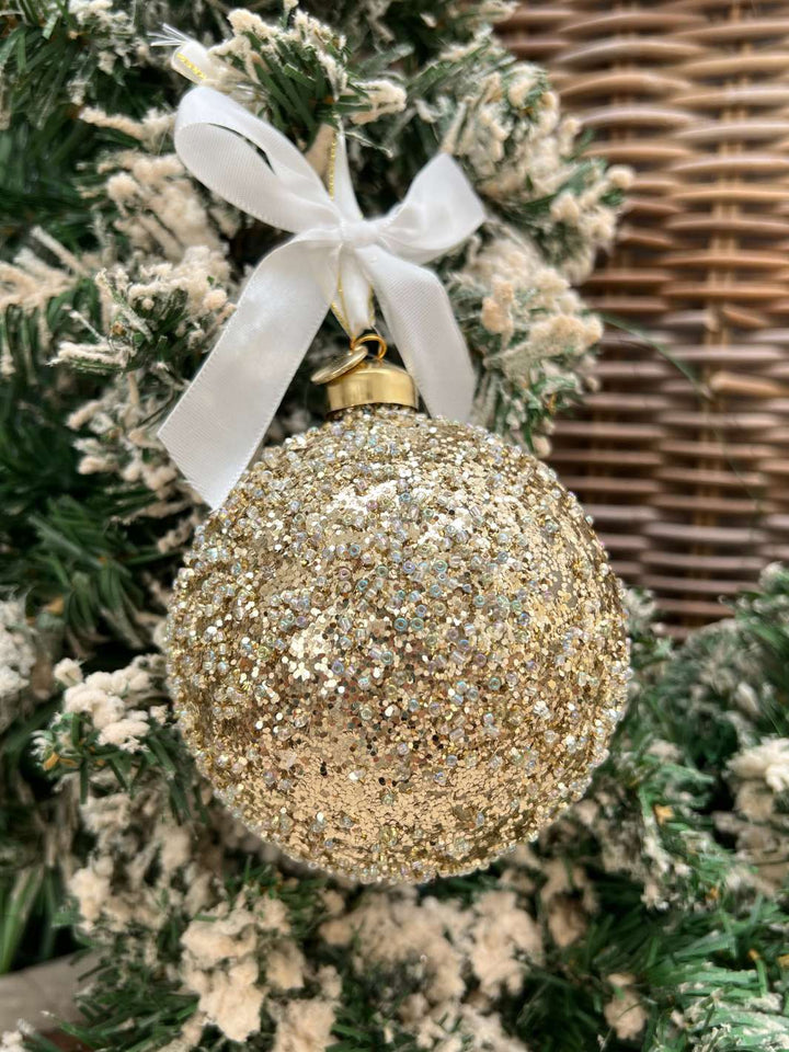 Weihnachtsbaumkugel Dazzling Christmas Ornament von Rivièra Maison mit viel Glitzer