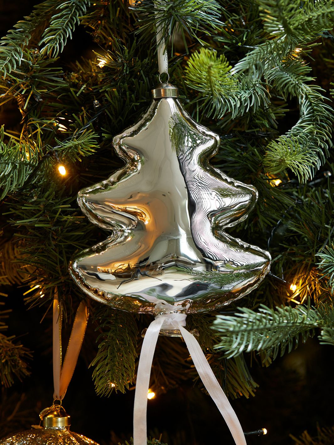 Riviera Maison Ballon Tannenbaum Ornament silber