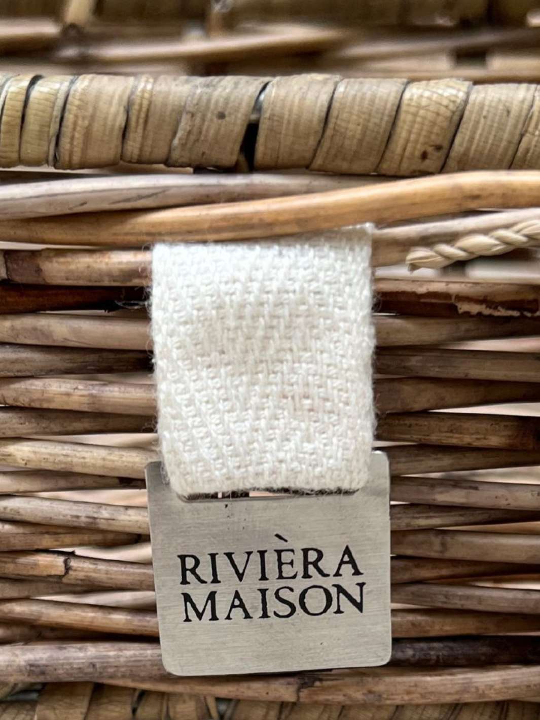 Rivièra Maison Marken Logo am Rectangular Basket