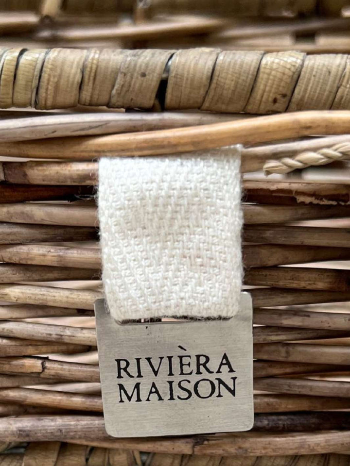 Rivièra Maison Marken Logo am Rectangular Basket