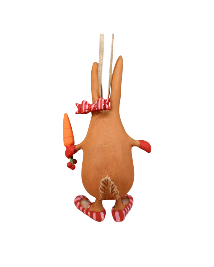 Hasen Krinkle Mini Rebecca Rabbit – Rückansicht mit kleinem Puschel-Schwanz