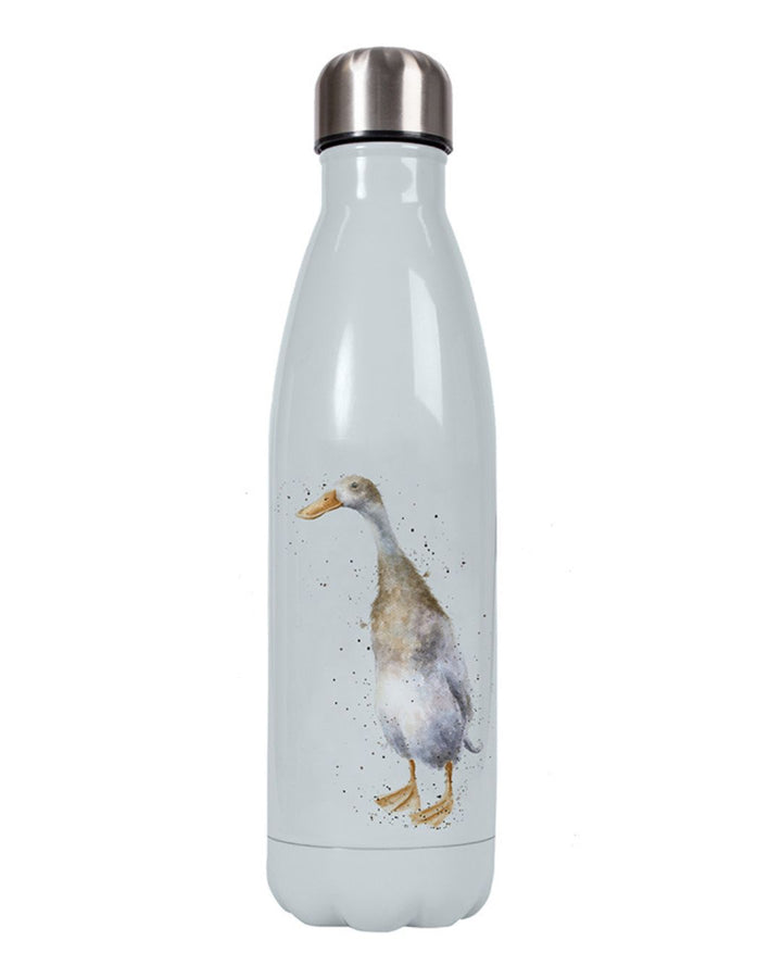 Rückseite der Enten Thermosflasche von Wrendale Designs.