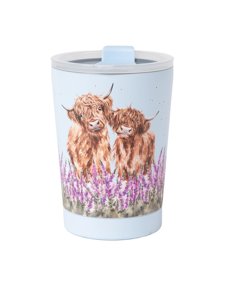 Hochlandkuh Thermobecher To Go "Highland Cow" von Wrendale Designs