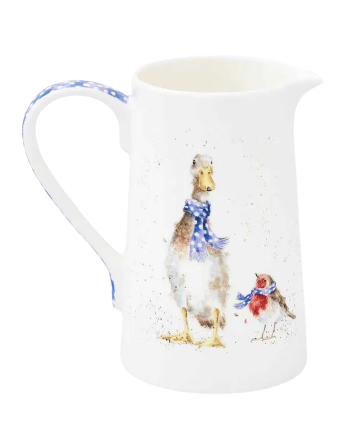 Weihnachtlicher Enten & Rotkehlchen Krug von Wrendale Designs