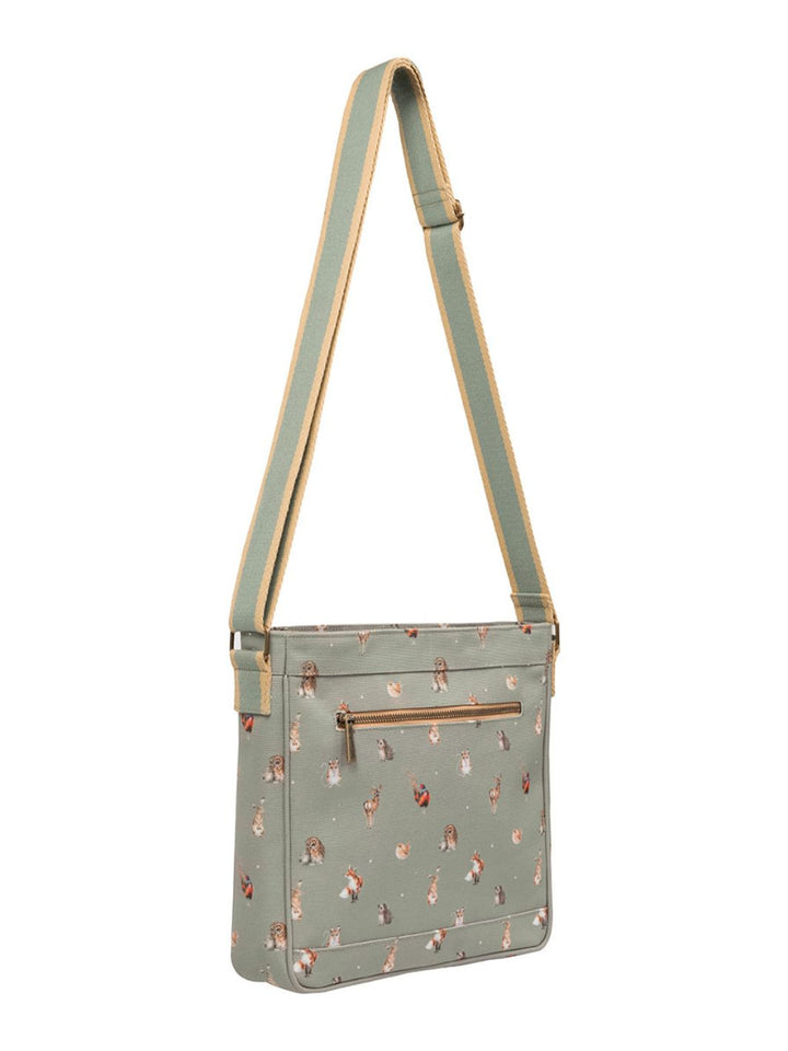 Rückseite der Handtasche mit Waldtier-Motiven von Wrendale Designs.