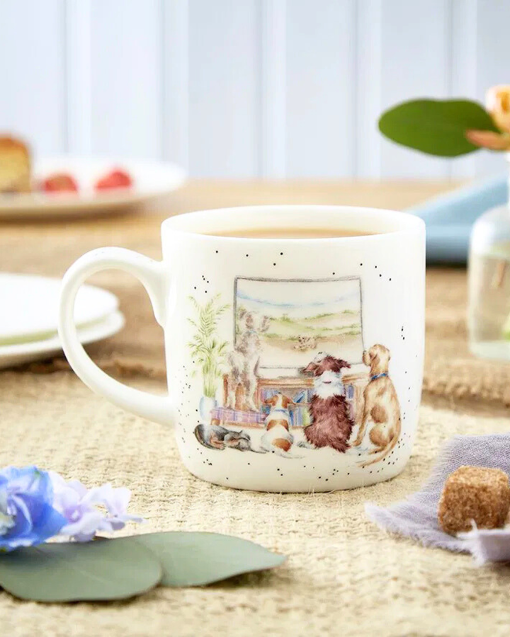 Hunde Tasse "Movie Night" von Wrendale Designs