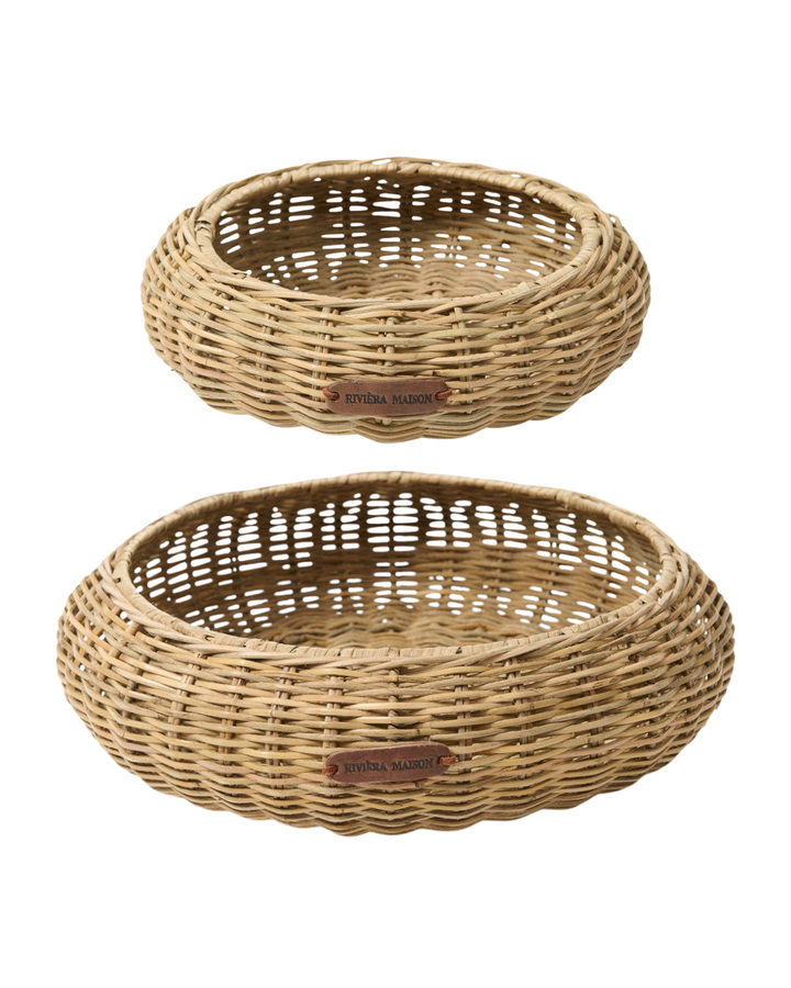 Rustic Rattan Tablett "Aurea Tray" von Rivièra Maison