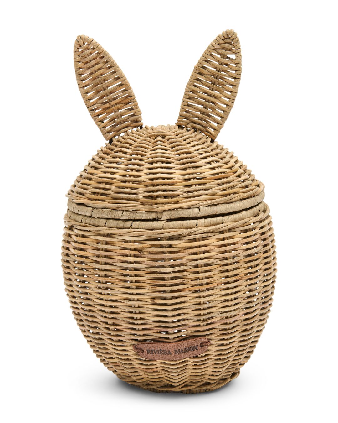 Korb mit Hasenohren aus Rattan von Rivièra Maison.