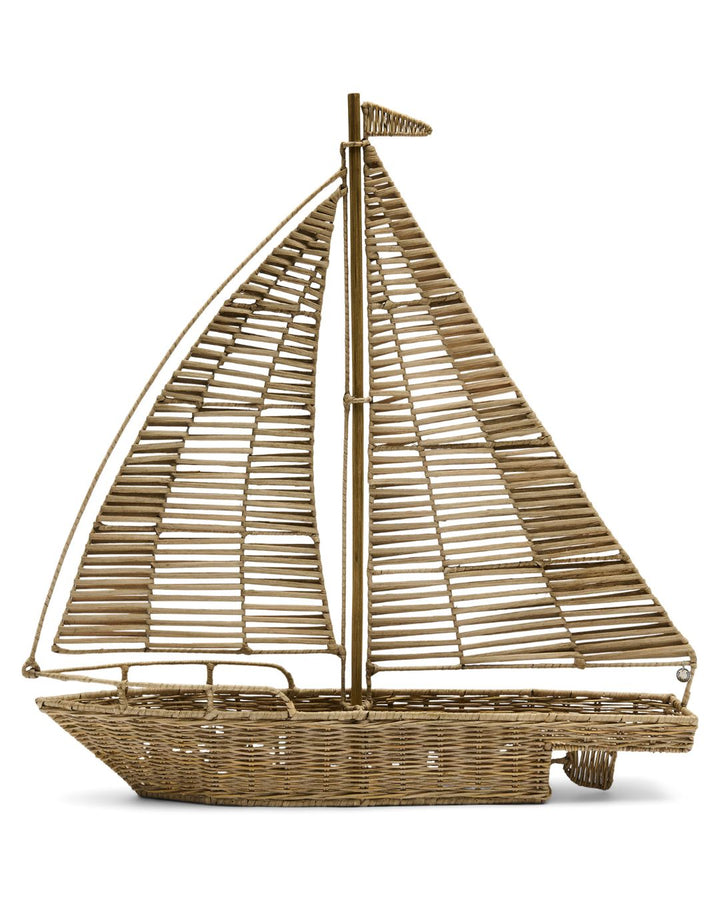 Segelboot aus Rattan in der Größe XL von Rivièra Maison.