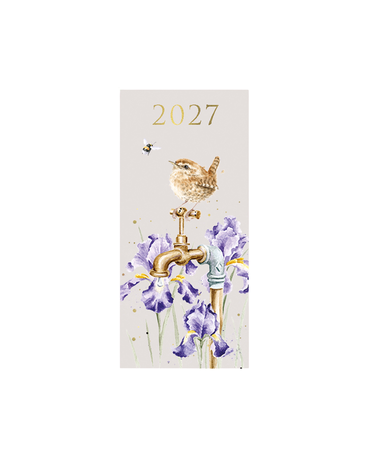 Schmaler Taschenkalender 2027 von Wrendale Designs