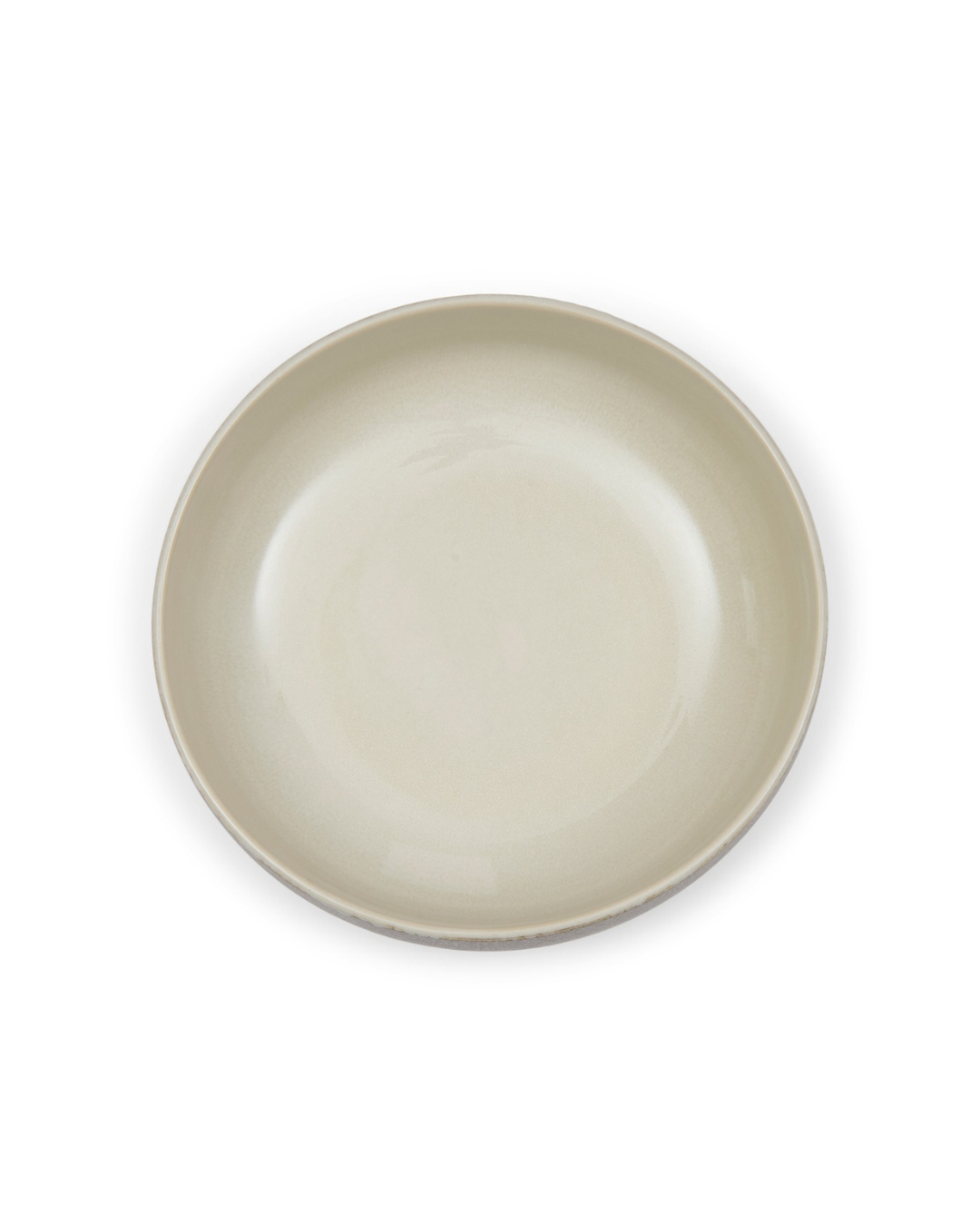 Die leere Bowl Sevran von Rivièra Maison in sanftem Beige auf weißem Hintergrund.