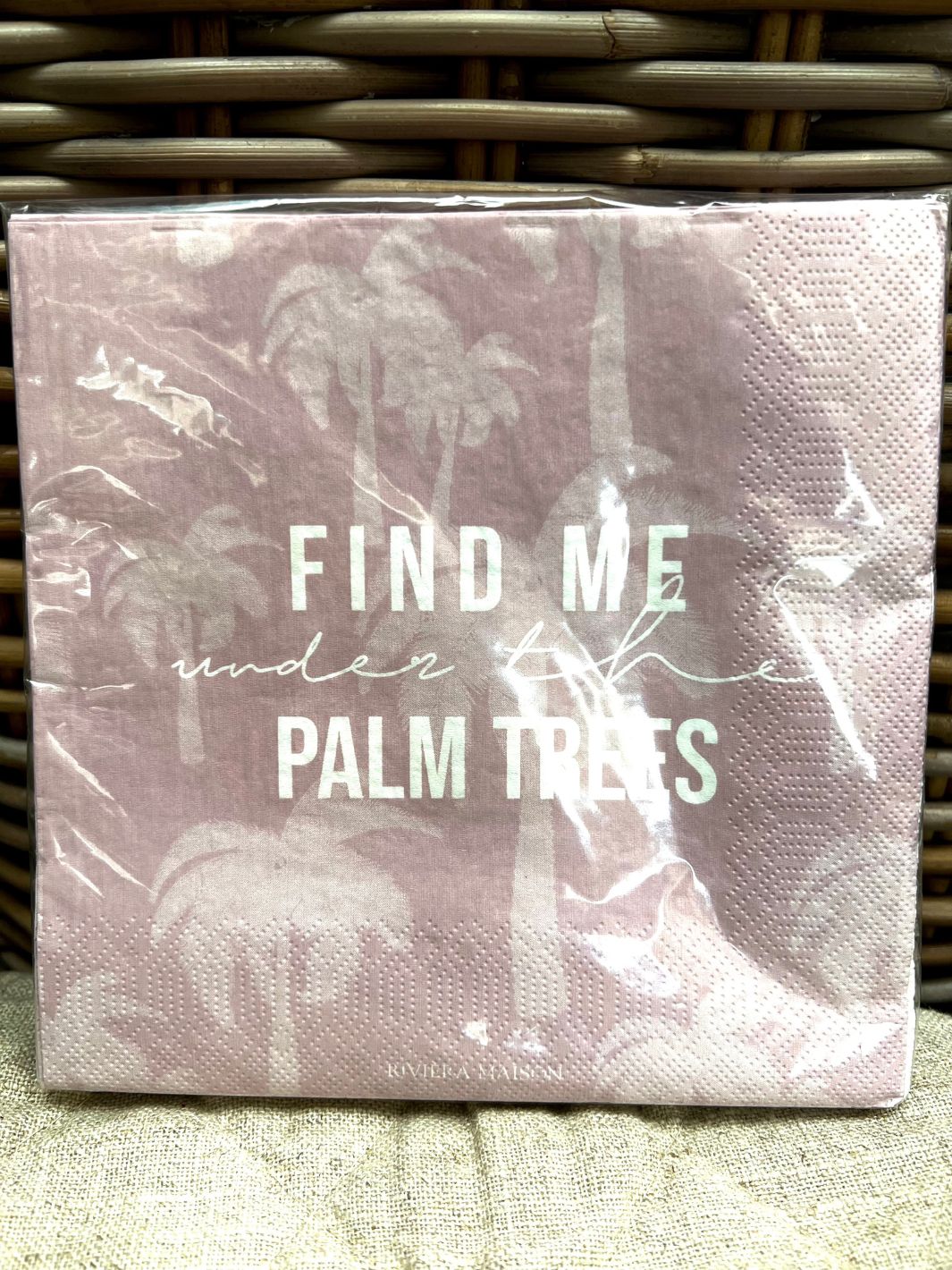 Paper Napkin under the Palm Trees