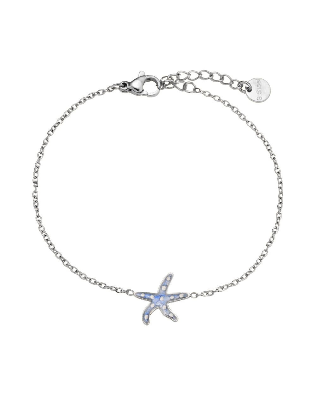 Armband mit blauen Emaille-Seesternen von Dottilove