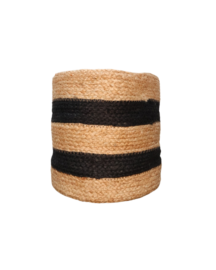 Sisal Blumentöpfe "Schwarz Beige" von Eigen en Anders