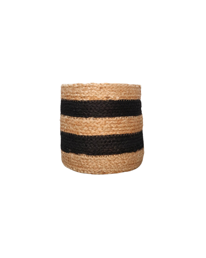 Sisal Blumentöpfe "Schwarz Beige" von Eigen en Anders