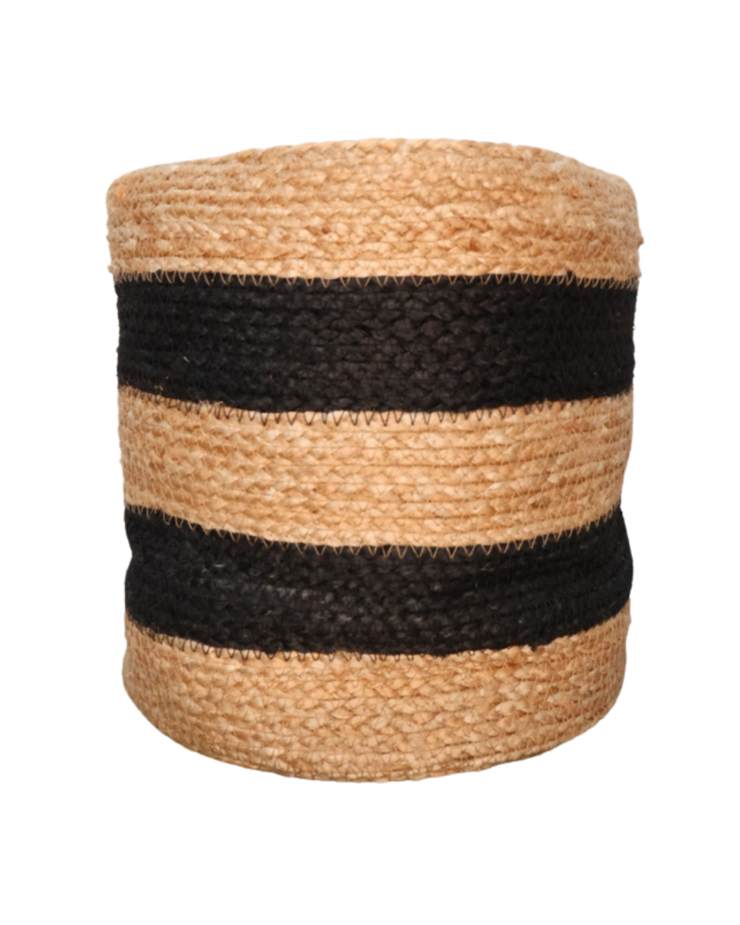 Sisal Blumentöpfe "Schwarz Beige" von Eigen en Anders