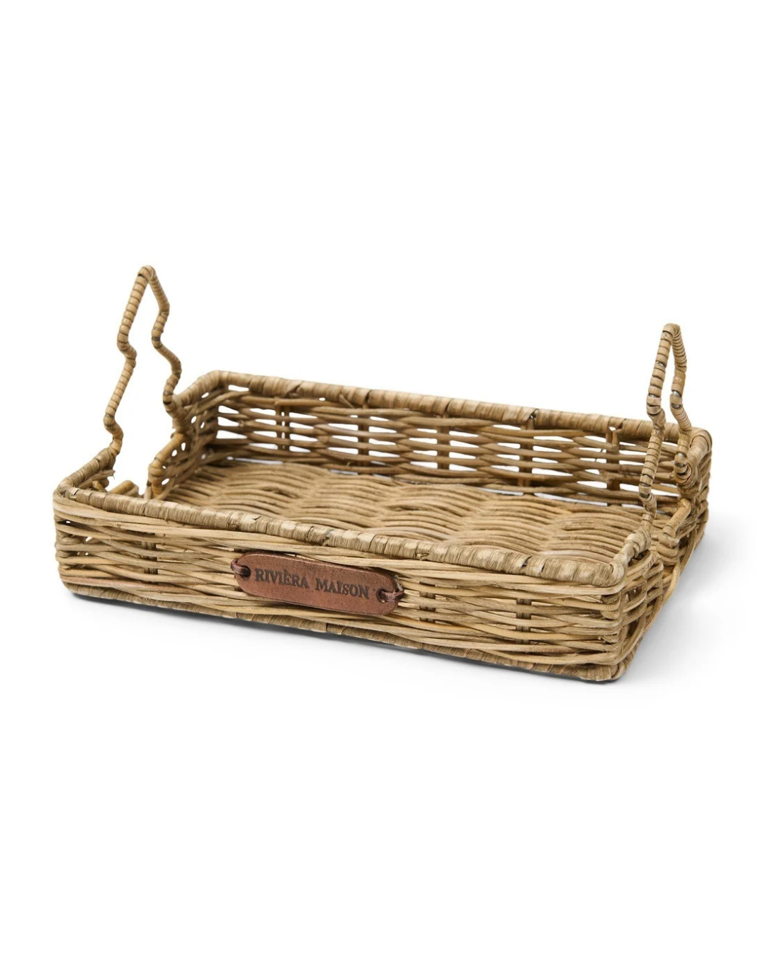 Tablett "Rustic Rattan Christmas Tree Mini Tray" von Rivièra Maison
