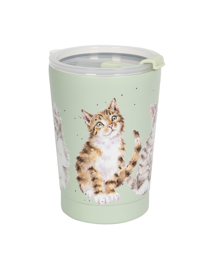 Katzen Thermosbecher To Go "Feline Friends" von Wrendale Designs