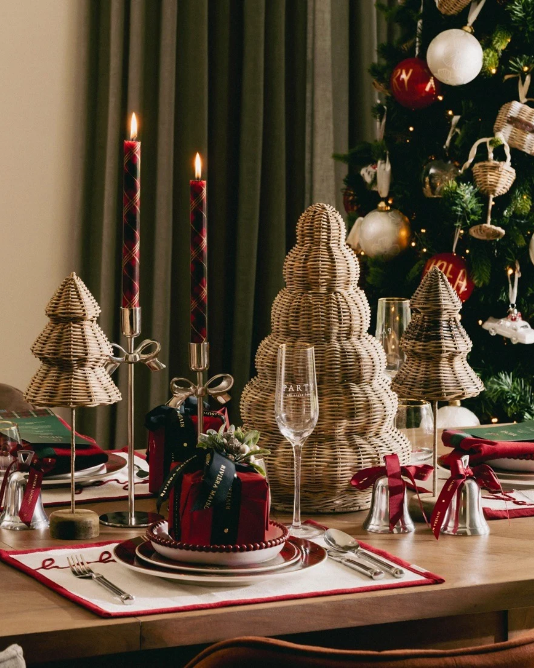 Tannenbaum "Rustic Rattan Wavy Christmas Tree" von Rivièra Maison