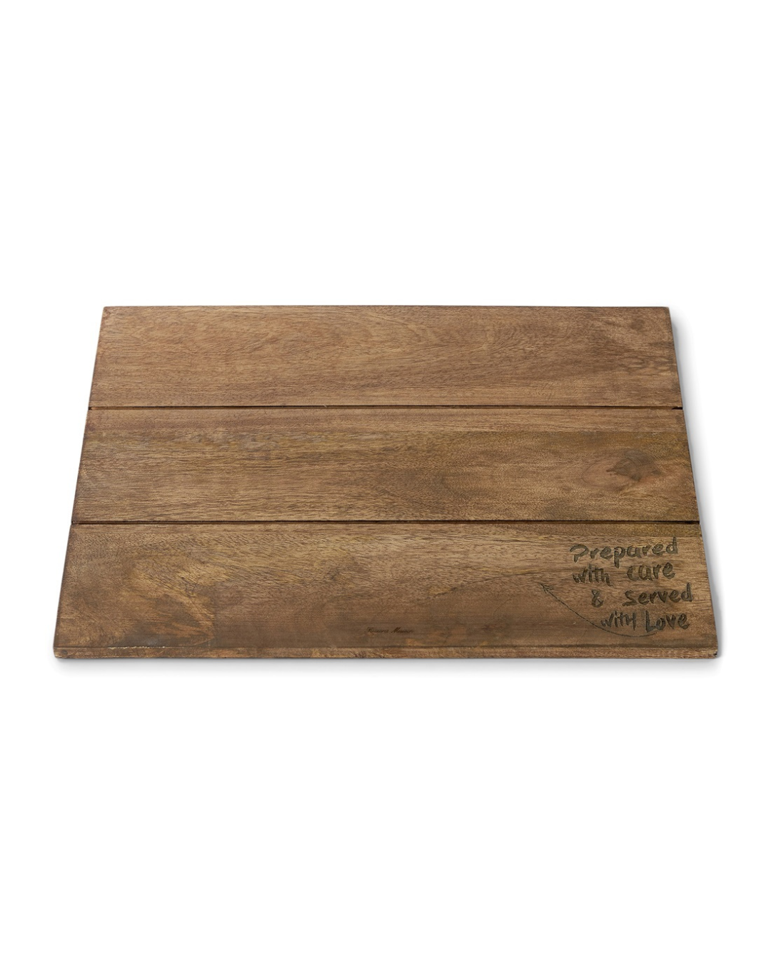 Holz-Tischset „Porter Placemat“ von Rivièra Maison, freigestellt vor weißem Hintergrund mit Schriftzug.