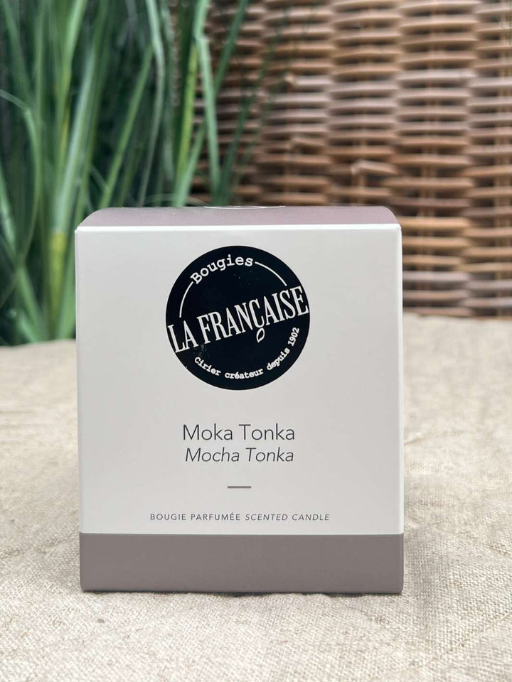 Geschenkverpackung Duftkerze Mokka-Tonka von Bougies la francaise