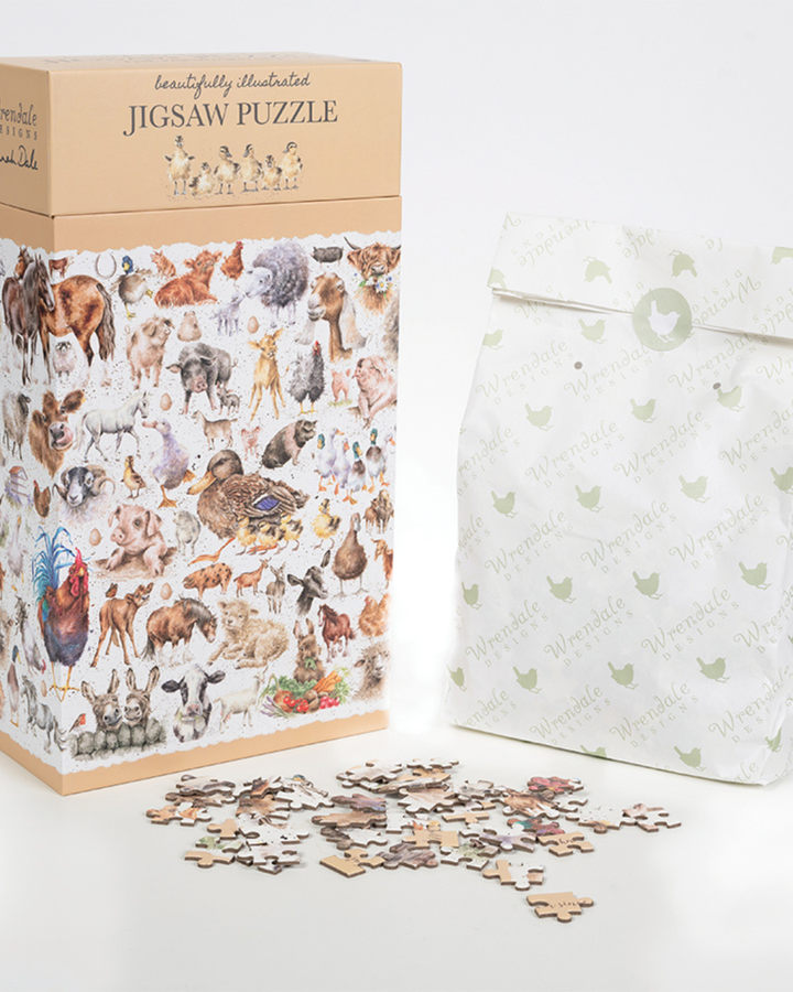 Bauernhof-Tiere Puzzle "Farmyard Friends" von Wrendale Designs