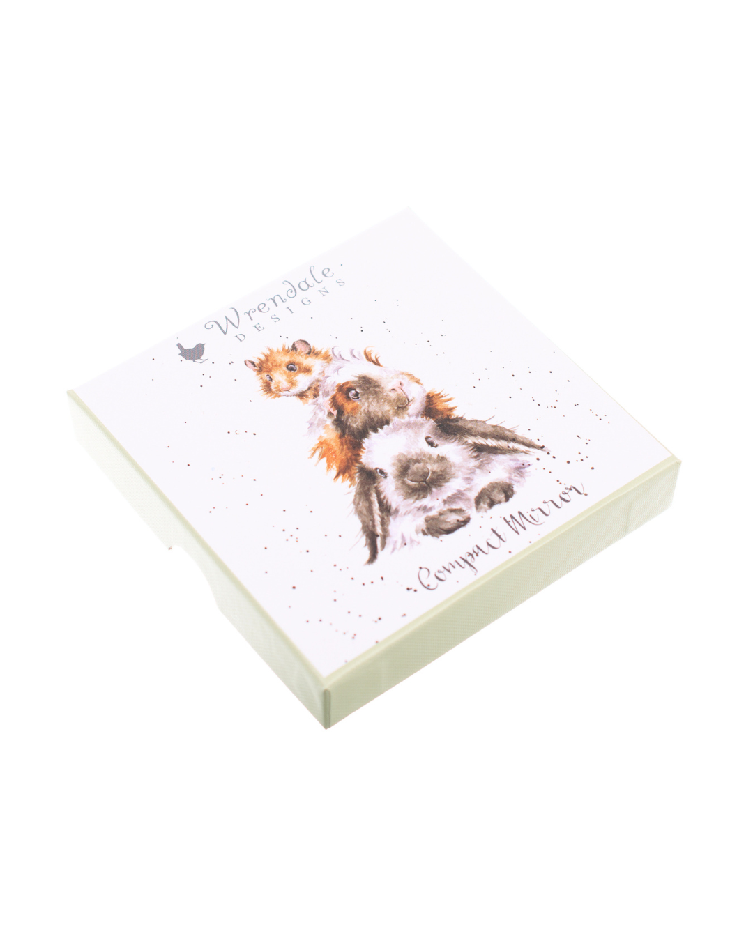 Nager Taschenspiegel "Piggy in the Middle" von Wrendale Designs