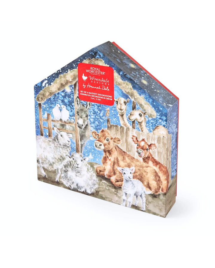 Heiligabend Weihnachtsanhänger-Set von Wrendale Designs