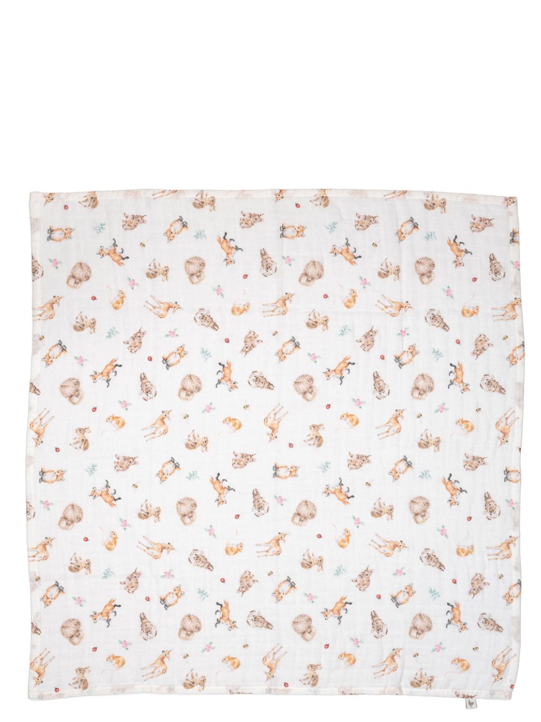 Waldtiere all over Baby Tuch von Wrendale Designs