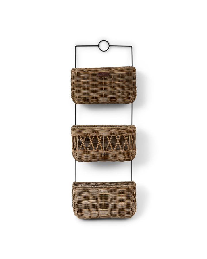Rustic Rattan Wandregal "Wall Rack" von Rivièra Maison