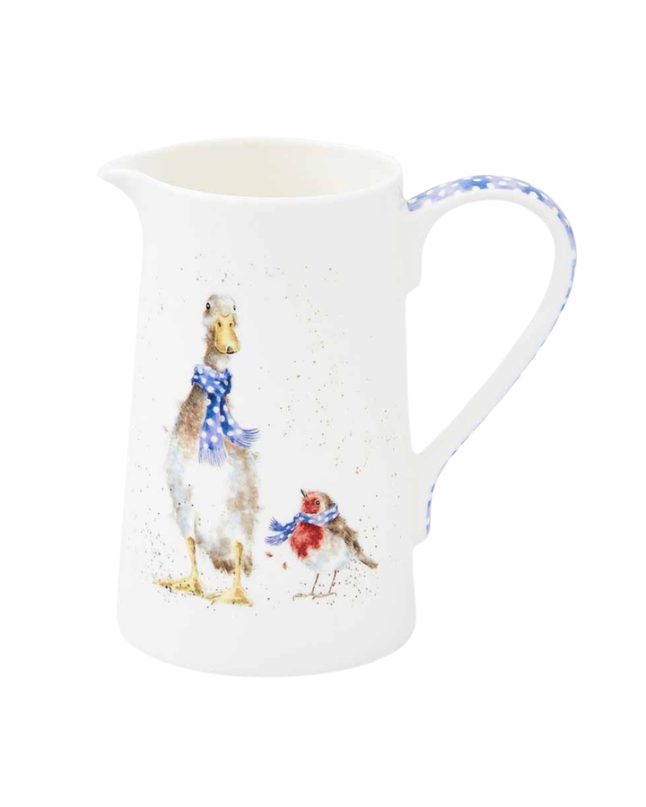 Weihnachtlicher Enten & Rotkehlchen Krug von Wrendale Designs