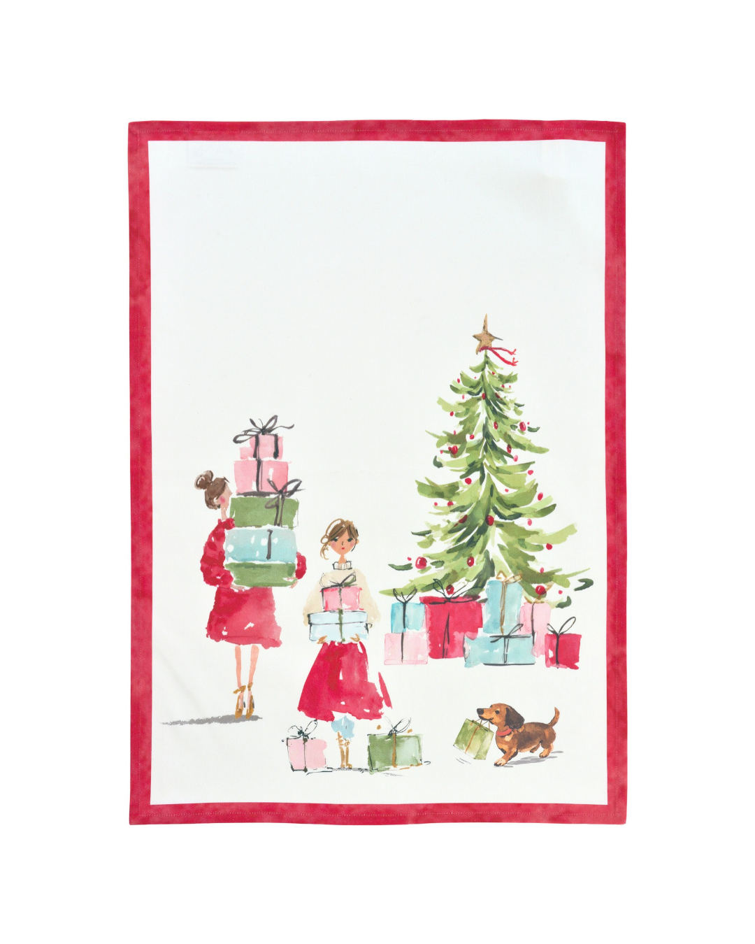 Weihnachtliches Geschirrtuch "Kitchen Shoppin" von Sander Table + Home