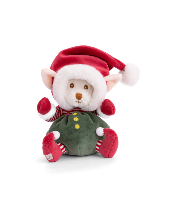 Weihnachtself Ziggy in grünem Outfit mit Mütze von Bukowski