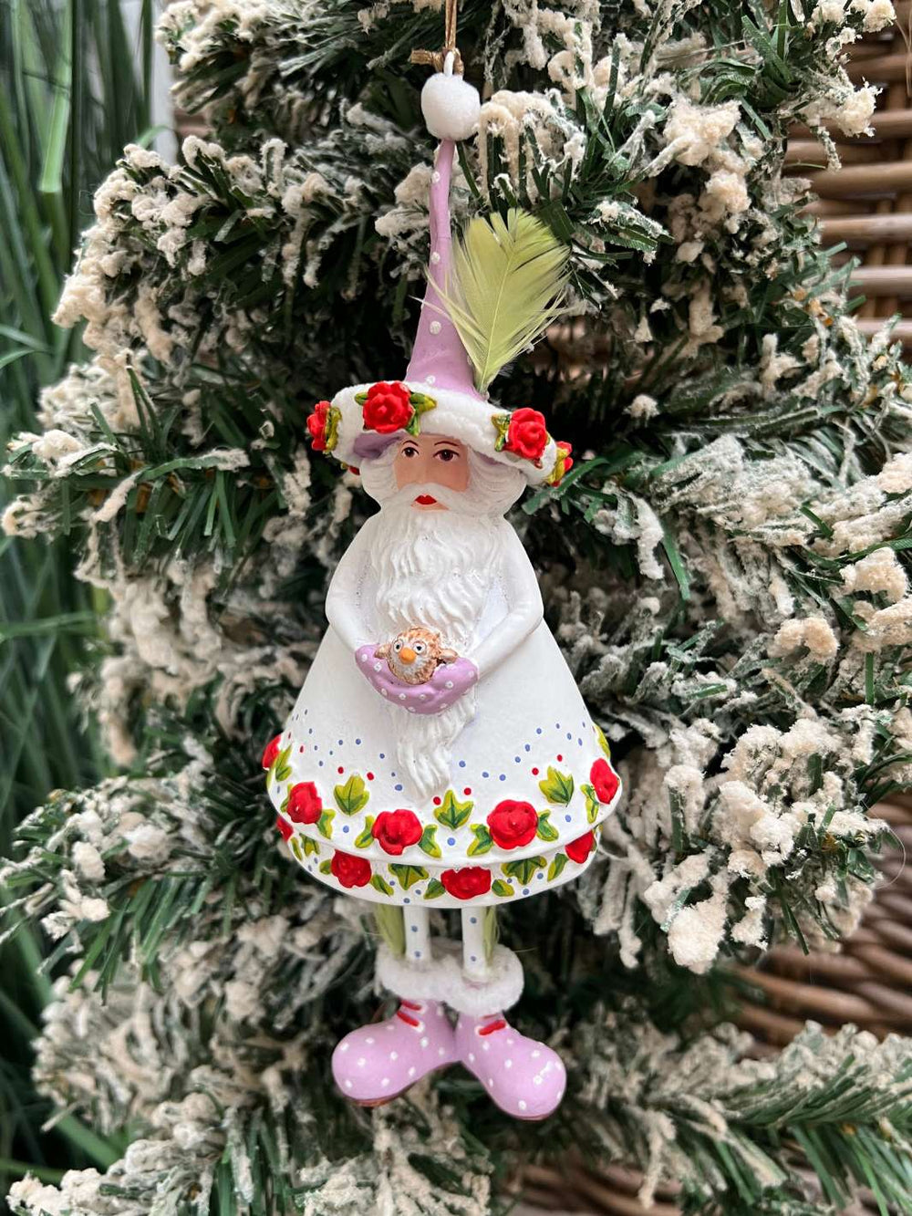 Woodland Santa Krinkles Ornament Patience Brewster