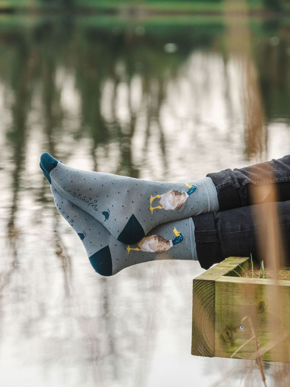 Wrendale Designs Enten-Motiv Männersocken