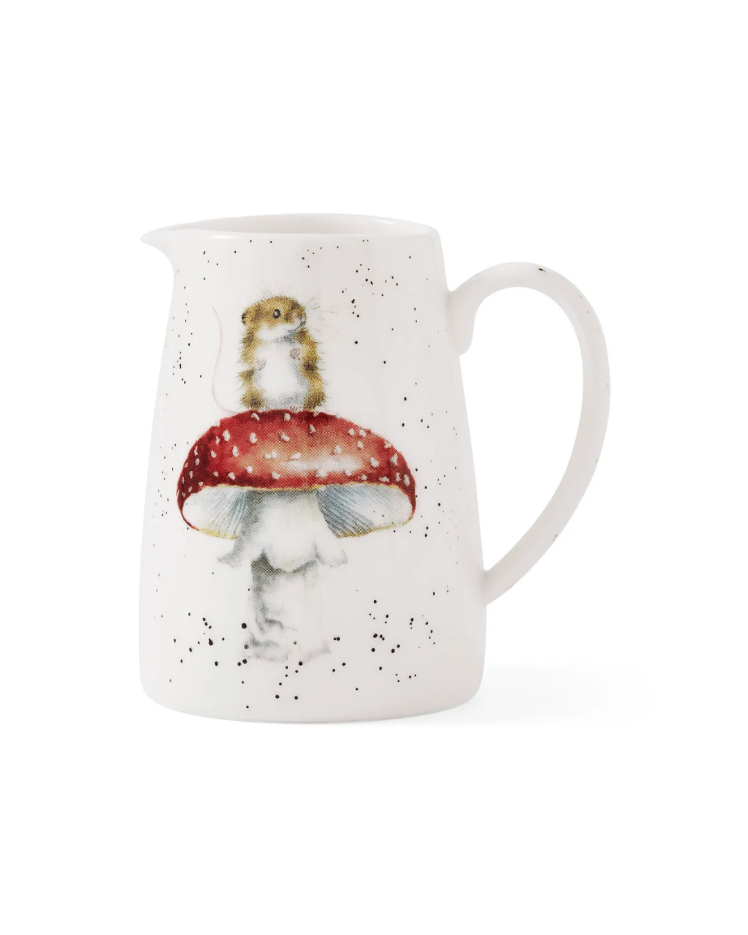 Porzellankännchen mit Maus auf Pilz von Wrendale Designs, liebevolles Tiermotiv