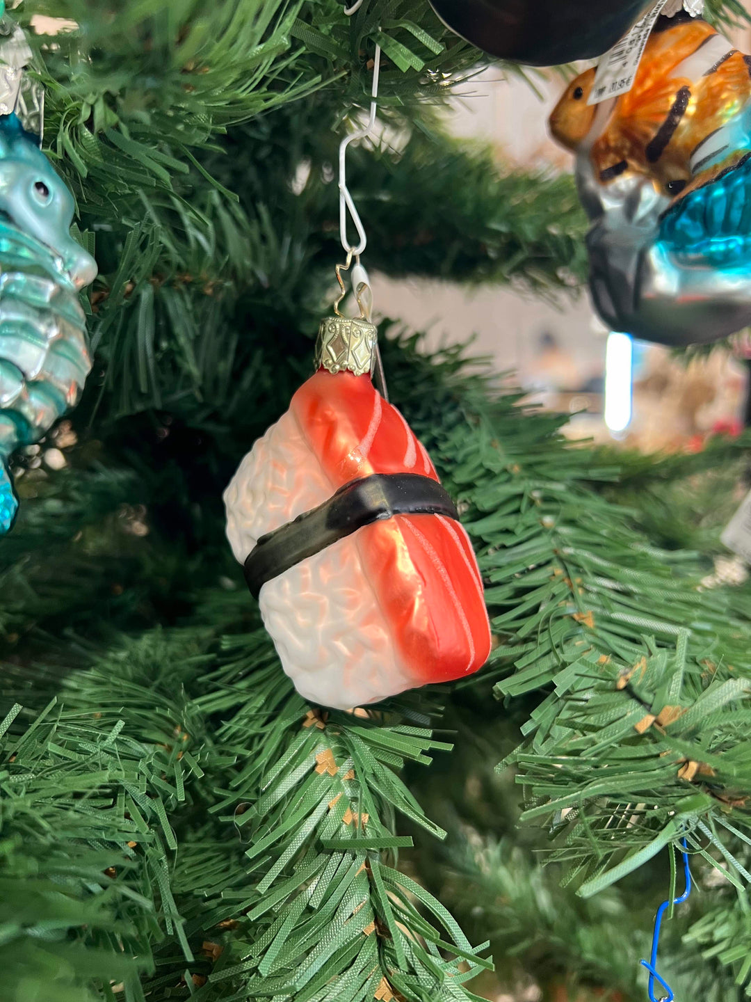 Nigiri Lachs für den Weihnachtsbaum von Inge Glas