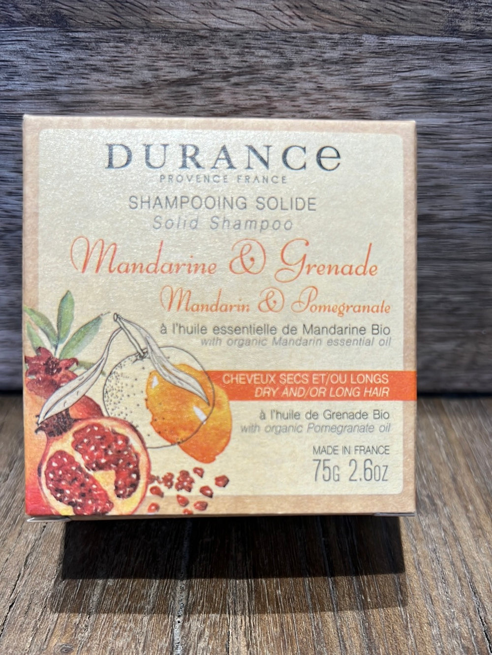 Festes Shampoo Mandarine Granatapfel Durance 